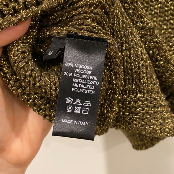 Gold Short Sleeve Sweater - Picture 10 of 10